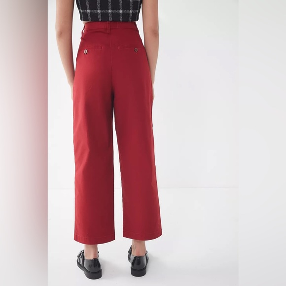 L.F. Markey Classic Slack Pant Trousers Red Size 4 - Picture 2 of 16
